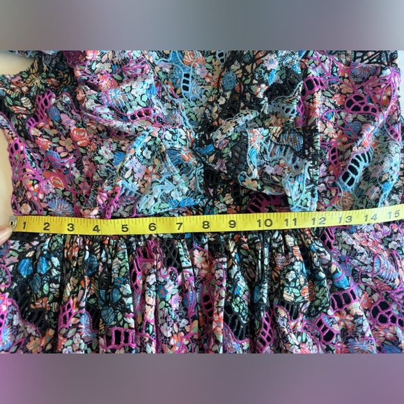 Anthropologie Clementina Eyelet Floral Boho Maxi Dress Women’s Size M - Picture 14 of 16